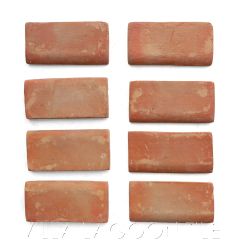 6"x3" Burnt Sienna Terracotta Bullnose Trim from Villa Lagoon Tile.