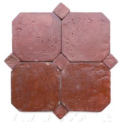 8" Octagon Lacquered Terracotta Tile from Villa Lagoon Tile.
