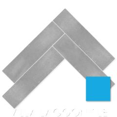 8"x2" Sandscape Tiles in Blue, by Villa Lagoon Tile.