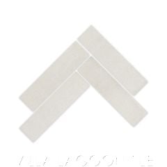 8"x2" Sandscape Tiles in Ivory, by Villa Lagoon Tile.