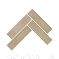 8"x2" Sandscape Tiles in Tan, by Villa Lagoon Tile.