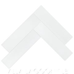 Solid Rectangle White Cement Tile, SB-1000, from Villa Lagoon Tile.