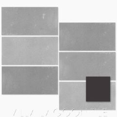 8"x4" Sandscape Tiles in Black, by Villa Lagoon Tile.
