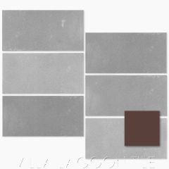 8"x4" Sandscape Tiles in Brown, by Villa Lagoon Tile.