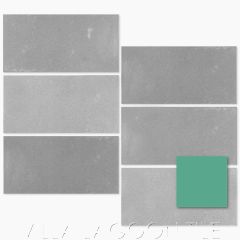 8"x4" Sandscape Tiles in Green, by Villa Lagoon Tile.