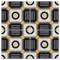 "African Check in Maple Sugar" Modern Geometric Cement Tile by Cressida Bell, from Villa Lagoon Tile.