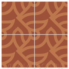 "All Smiles Henna" Modern Cement Tile by Neyland Design, from Villa Lagoon Tile.