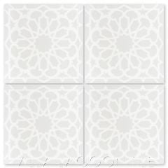 "Andalusia Petite Fog" Moroccan Cement Tile, from Villa Lagoon Tile.