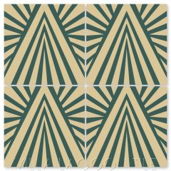 "Angola Winds Cairo" Modern Geometric Cement Tile by Neyland Design, from Villa Lagoon Tile.