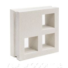 "Antigua" Natural White Geometric Breeze Blocks, by Villa Lagoon Tile.