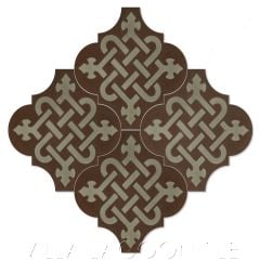 Arabesque Classic "Knot Primero" Moroccan Lantern Cement Tile, from Villa Lagoon Tile.