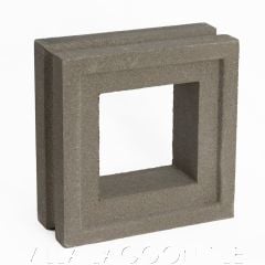 "Aruba" Natural Gray Geometric Breeze Blocks, by Villa Lagoon Tile.