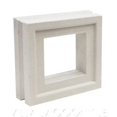 "Aruba" Natural White Geometric Breeze Blocks, by Villa Lagoon Tile.