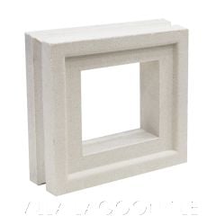 "Large Aruba" Natural White Geometric Breeze Blocks, by Villa Lagoon Tile.