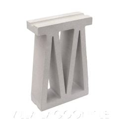 "Baratang" Geometric Breeze Blocks in Natural White, by Villa Lagoon Tile.