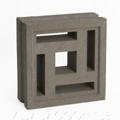 "Barbados" Natural Gray Geometric Breeze Blocks, by Villa Lagoon Tile.