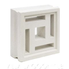 "Barbados" Natural White Geometric Breeze Blocks, by Villa Lagoon Tile.