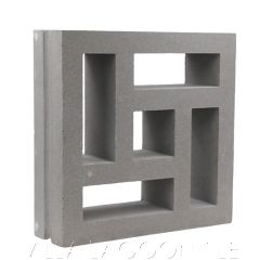 "Large Barbados" Natural Gray Geometric Breeze Blocks, by Villa Lagoon Tile.