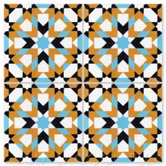 "Berkane Primero" Moroccan Cement Tile, from Villa Lagoon Tile.