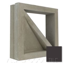 Large "Bermuda" Geometric Breeze Blocks (with a Black Swatch), from Villa Lagoon Tile.