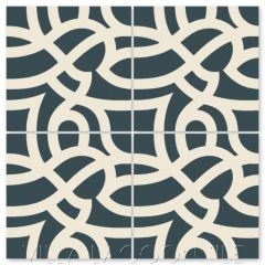 "Bocilla Aegean" Modern Cement Tile by Neyland Design, from Villa Lagoon Tile.