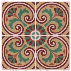 "Bolero Autentico" Cuban Cement Tile, from Villa Lagoon Tile.