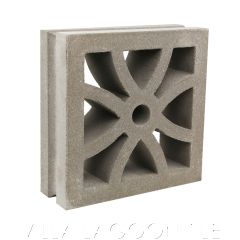 "Bora Bora" Natural Gray Geometric Breeze Blocks, by Villa Lagoon Tile.