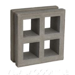 "Borneo" Natural White Geometric Breeze Blocks, by Villa Lagoon Tile.