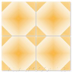 "Buzz Maple Sugar Ombr&eacute;" Geometric Ombr&eacute; Cement Tile, by Villa Lagoon Tile.
