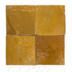 Square Glazed Zellige in Caramel
