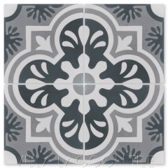"Carmen A Hermosa" Cuban Floral Cement Tile, From Villa Lagoon Tile.