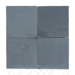 Square Glazed Zellige in Charcoal