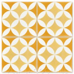 "Circulos A Maple Sugar" Geometric Cement Tile, from Villa Lagoon Tile.