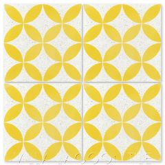 "Circulos B Sunshine Terrazzo" Geometric Cement Tile, from Villa Lagoon Tile.