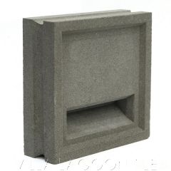 "Corfu" Natural Gray Slitted Breeze Blocks, by Villa Lagoon Tile.