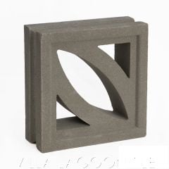 "Cozumel" Natural Gray Geometric Breeze Blocks, by Villa Lagoon Tile.
