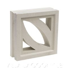 "Cozumel" Natural White Geometric Breeze Blocks, by Villa Lagoon Tile.