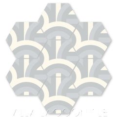 "El Centro Misty Gray" Modern Cement Tile by Neyland Design, from Villa Lagoon Tile.