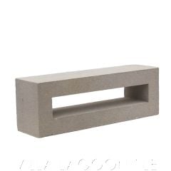 Elba Rectangular Breeze Blocks (Natural Gray)