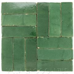"Evergreen" Bejmat Zellige, a Moroccan Mosaic Tile, from Villa Lagoon Tile.