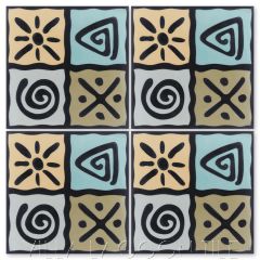 "Fresh Air Primero" Fun Cement Tile, by Villa Lagoon Tile.