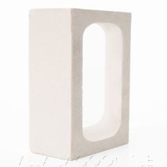 "Galapagos" Geometric Breeze Blocks in Natural White, by Villa Lagoon Tile.