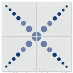 "Good Vibrations Primero" Modern Geometric Cement Tile, from Villa Lagoon Tile.