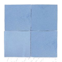 Square Glazed Zellige in Grape Hyacinth