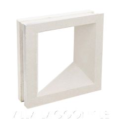 "Guam" Natural White Prismatic Breeze Blocks, by Villa Lagoon Tile.