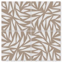 "Jumbelina Cafe Latte" Modern Cement Tile by Neyland Design, from Villa Lagoon Tile.