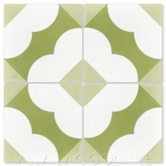 "Katie Fresco" Floral Cement Tile, from Villa Lagoon Tile.
