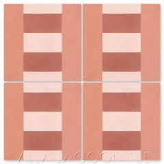 "La Plaza Sunset Three" Modern Geometric Cement Tile by Neyland Design, from Villa Lagoon Tile.