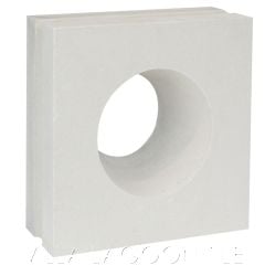 "Large Anegada" Natural White Porthole Breeze Blocks, by Villa Lagoon Tile.