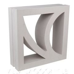 "Large Belize" Natural White Organic Breeze Blocks, by Villa Lagoon Tile.